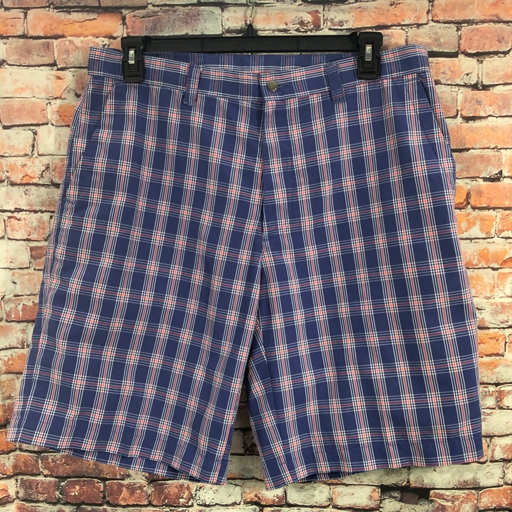 Callaway Men's Golf Shorts Blue Plaid